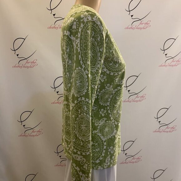 Jones New York. Sz M. Silk/nylon/cotton Blend Button Up Long Sleeve Top. B98. - Picture 4 of 7